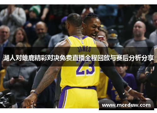 湖人对雄鹿精彩对决免费直播全程回放与赛后分析分享